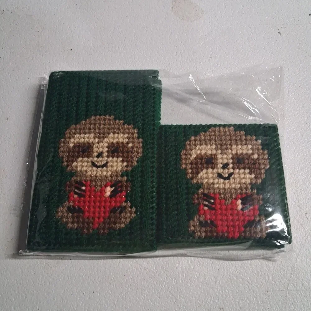 Handmade Sloth Memo And Post It Note Holders Green Plus Refillable